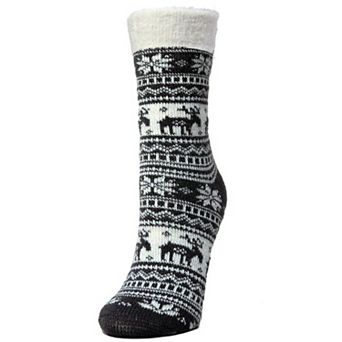 Reindeer Dual Layer Lurex Crew Socks