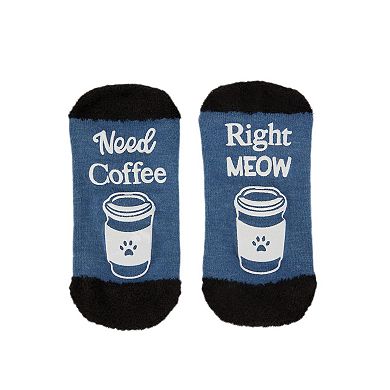 Need Coffee Right Meow Low-Cut Sock