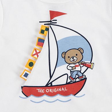 Toddlers Boys Levi's® 3D Sailing T-shirt & Jean Shorts 2-Piece Set