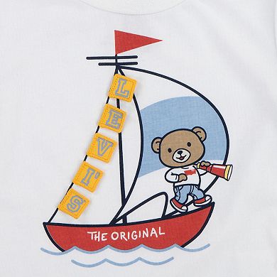 Toddlers Boys Levi's® 3D Sailing T-shirt & Jean Shorts 2-Piece Set