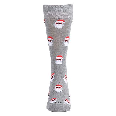 Men's Festive Funny Santa Shades Novelty Crew Sock