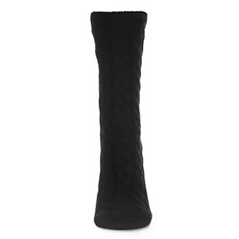 Classic Twist Chunky Knit Non-skid Crew Sock