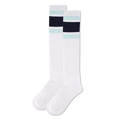 Retro Athletic Stripe Knee High Sock