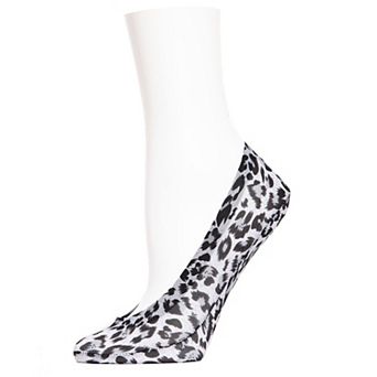 Leopard Print No-Show Liner Socks