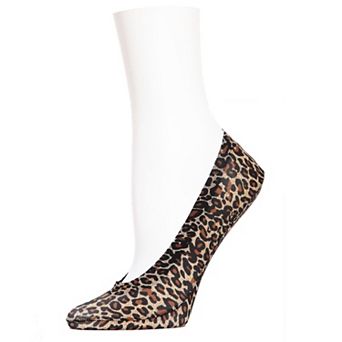Leopard Print No-Show Liner Socks