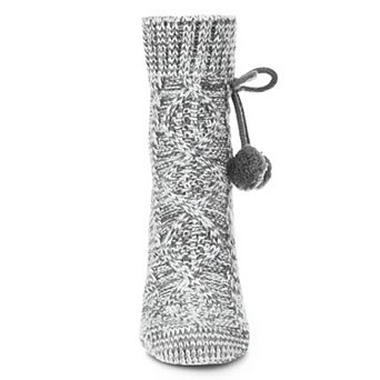 Textu Pom Ankle Length Thick Knit Lounge Socks