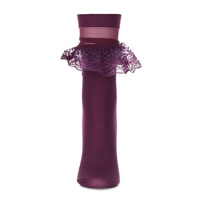 Ruffleina Lace Ruffle Ankle Socks