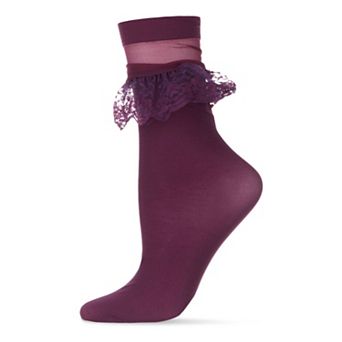 Ruffleina Lace Ruffle Ankle Socks