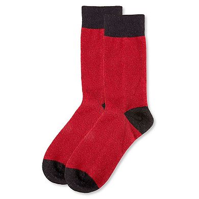 Men's Fancy Heels Luxuriously Soft Cashmere Blend Crew Sock