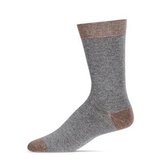Men's Fancy Heels Luxuriously Soft Cashmere Blend Crew Sock
