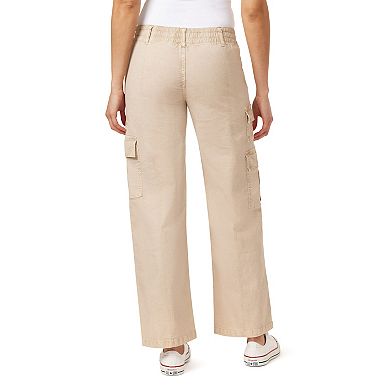 Juniors' Wallflower Insta Stretch Feisty Curvy Low Rise Cargo Pants