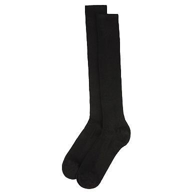 Men's Basic Modal Durable and Flexible Rib Over The Calf Sock