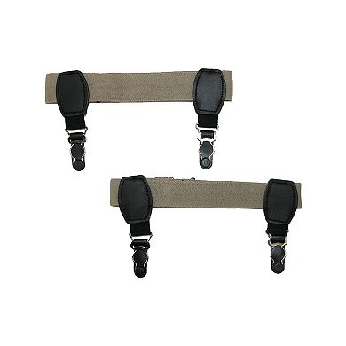 CTM Elastic 1 Inch Double Clip Sock Garters