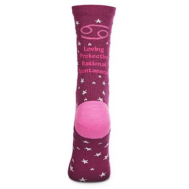 Cancer Zodiac Sign Crew Sock