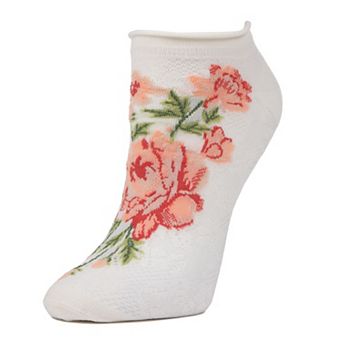 Love and Lace Low-Cut Floral Socks