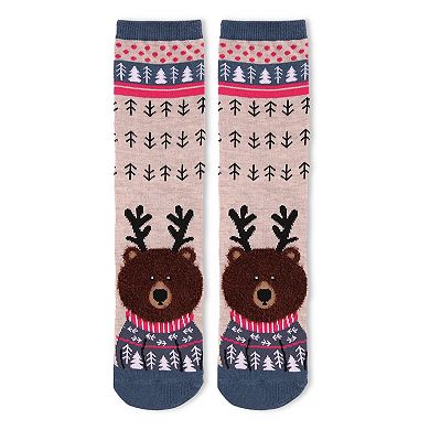 Foot Pet Teddy Bear Crew Sock