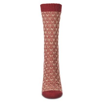 Suited Thread Knit Boot Sock
