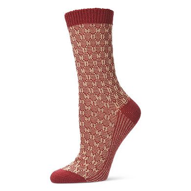 Suited Thread Knit Boot Sock