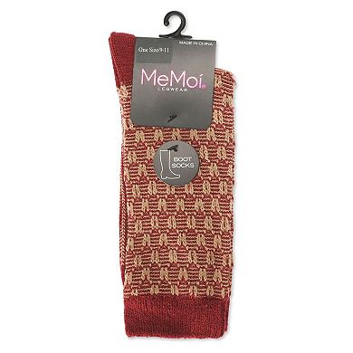 Suited Thread Knit Boot Sock