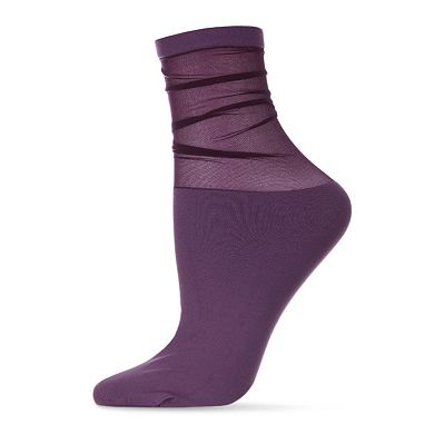 Sheer Top Women's Ankle Socks