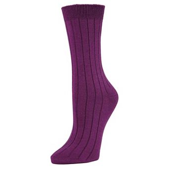 Essential Ribbed Crew Socks