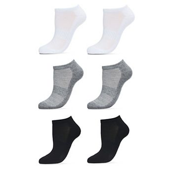 Women's 6 Pair Pack Sports Half Cushioned Low Cut Socks