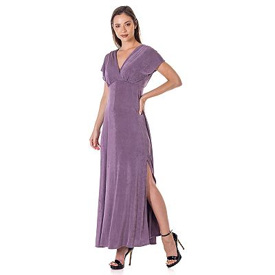 knee length dresses for ladies Narissa Metallic Knit Maxi Dress – Retrofete