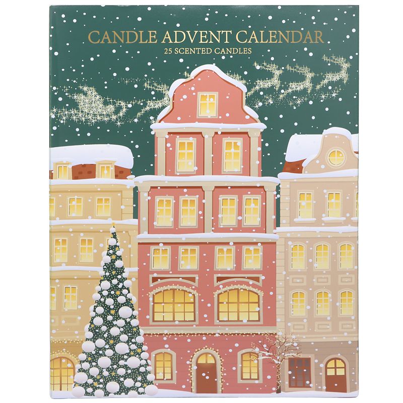 Holiday Advent Calendar Candle Set