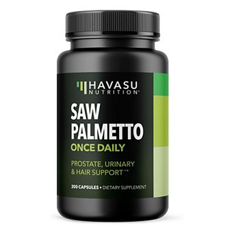 Saw Palmetto Capsules for Prostate & Hair Health, 200 ct