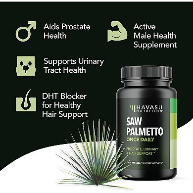 Havasu Nutrition Saw Palmetto Prostate For Men - Help Reduce Prostate Inflammation 200ct