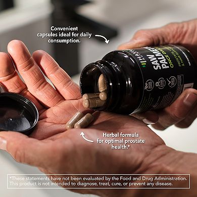 Saw Palmetto Capsules for Prostate & Hair Health, 200ct