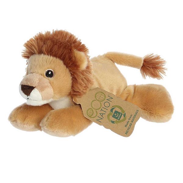 Aurora Small Brown Eco Nation Eco Softies 8" Lion Eco-friendly Stuffed ...