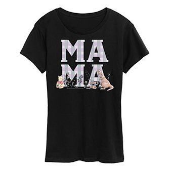 Disney's Minnie Mouse Women's Mama Grid Graphic Tee