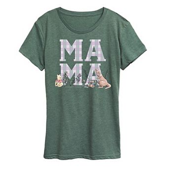 Disney's Minnie Mouse Women's Mama Grid Graphic Tee