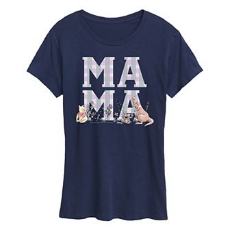 Disney's Minnie Mouse Women's Mama Grid Graphic Tee