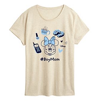 Disney's Minnie Mouse Women's Boy Mom Graphic Tee