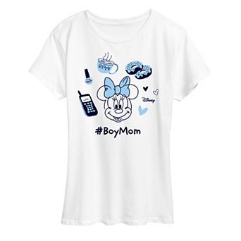 Disney's Minnie Mouse Women's Boy Mom Graphic Tee