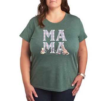Disney's Winnie The Pooh Kanga, Roo & Pooh Plus Size Mama Grid Graphic Tee