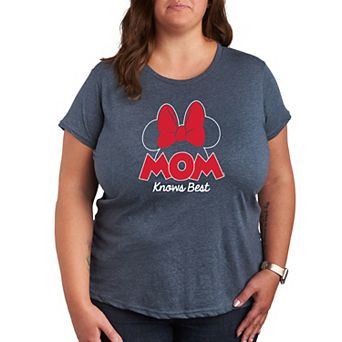Disney's Minnie Mouse Plus Mom Knows Best Graphic Tee