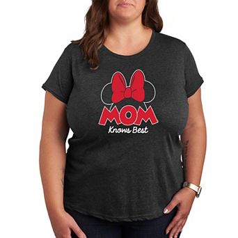 Disney's Minnie Mouse Plus Mom Knows Best Graphic Tee