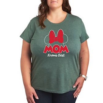 Disney's Minnie Mouse Plus Mom Knows Best Graphic Tee