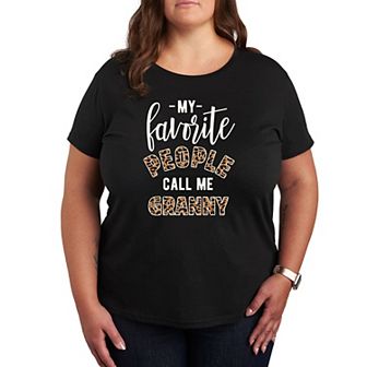 Plus Favorite People Granny Graphic Tee