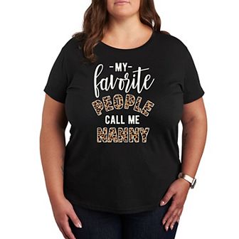Plus Favorite People Nanny Graphic Tee
