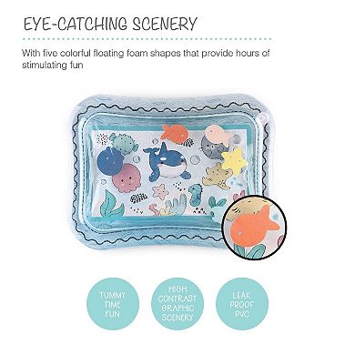 The Peanutshell Tummy Time Water Play Mat For Babies, Sea Life