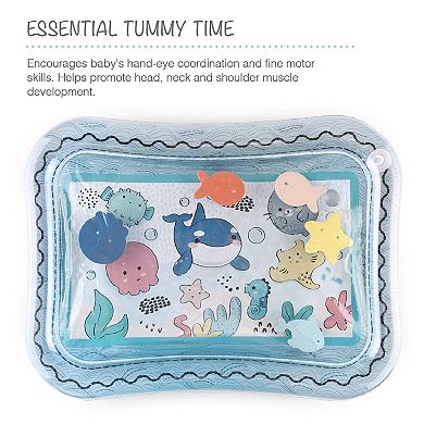 The Peanutshell Tummy Time Water Play Mat For Babies, Sea Life