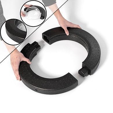 Floating Plastic Pond Fish Dome Ball For Fish To Swim Above The Surface Of The Pond, Easy Assembly