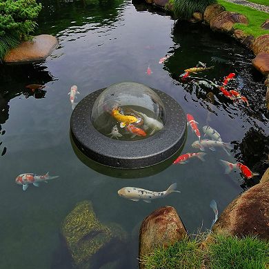 Floating Plastic Pond Fish Dome Ball For Fish To Swim Above The Surface Of The Pond, Easy Assembly
