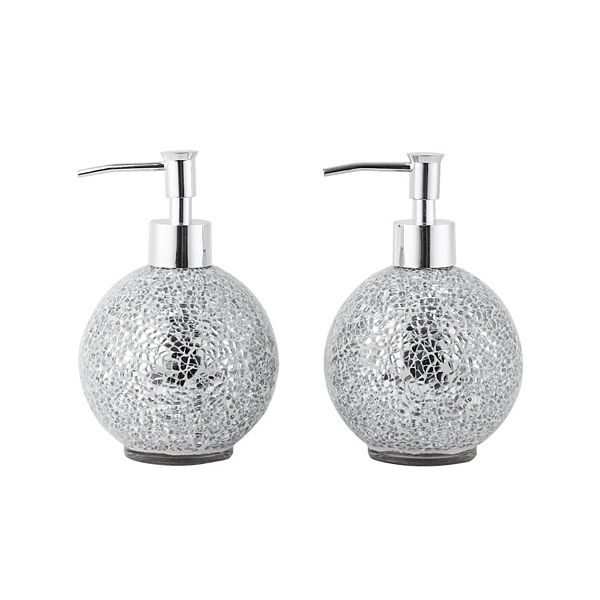 Glass Hand Soap Dispenser With Chrome Plated Pump