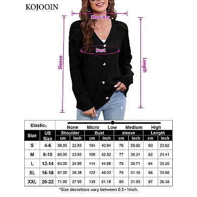 Fall Women's Crochet Cardigan Lightweight Kimono Long Sleeve Hollow Out Kintted Outwear Sweater