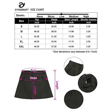 Golf Skorts Skirts For Women With Pockets Skort Women's Athletic Hiking Tennis Skirt For Casual